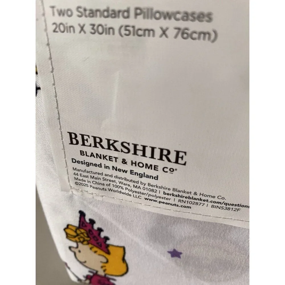 Peanuts Snoopy Charlie Brown Halloween Costumes QUEEN‎ Size Sheet Set NEW